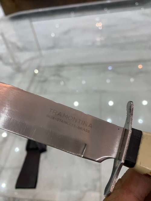 TRAMONTANA INOX BRASIL KNOFE WITH LEATHER CASE !!!!