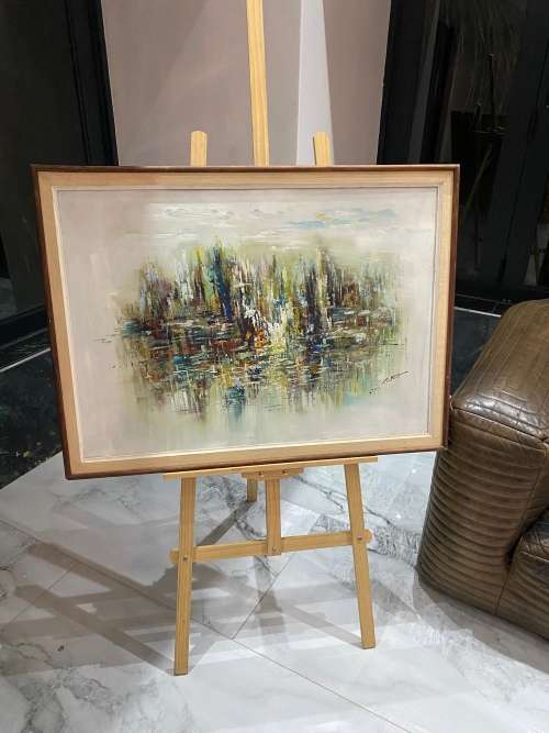 MASSIVE ORIGINAL ROY PIERCE ABSTRACT OIL PAINTING SIZE 97CM X 72CM !!!!