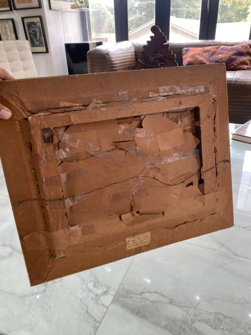 OLD OIL ON CANVAS OIL PAINTING SIZE 51Cm x 40CM !!!