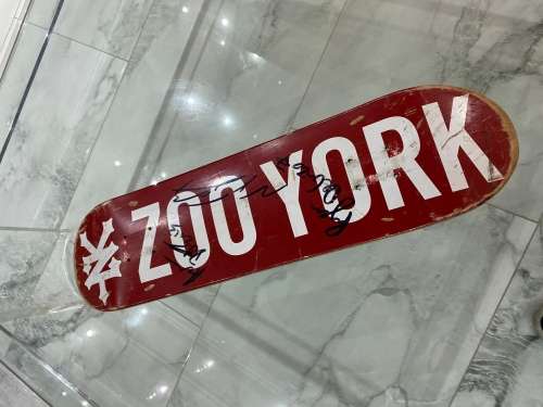ZOO YORK SIGNED SKATE BOARD DECK