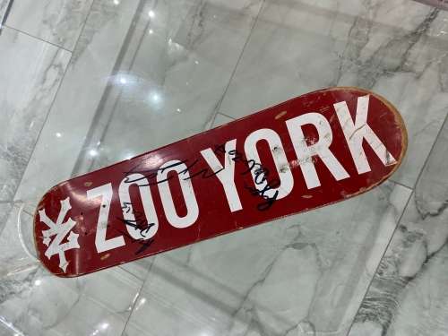 ZOO YORK SIGNED SKATE BOARD DECK
