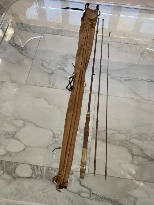 RARE ANTIQUE FISHING ROD MADE IN ENGLAND NWICK MAKERS AS SEEN IN PICTURES!!!