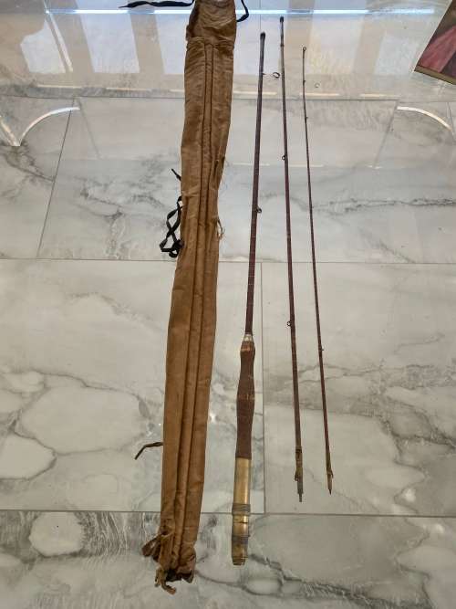 RARE ANTIQUE FISHING ROD MADE IN ENGLAND NWICK MAKERS AS SEEN IN PICTURES!!!