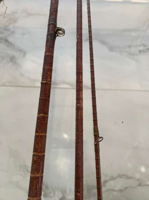 RARE ANTIQUE FISHING ROD MADE IN ENGLAND NWICK MAKERS AS SEEN IN PICTURES!!!