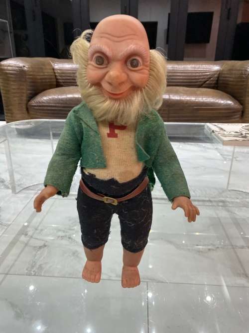 VINTAGE CROLLY LARRY THE LEPRECHAUN 34CM LARGE !!!