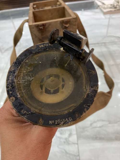 Vintage Air force Compass, Hand Bearing-with Original Case !!!