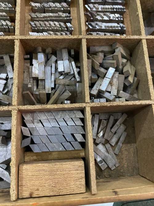Massive collection of type letter  press massive collection bid for all !!!
