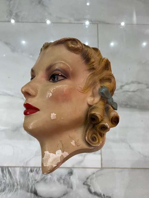 Vintage plaster face