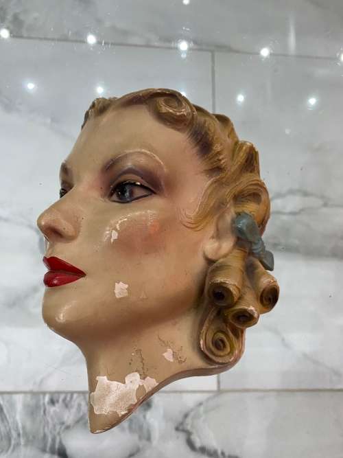 Vintage plaster face