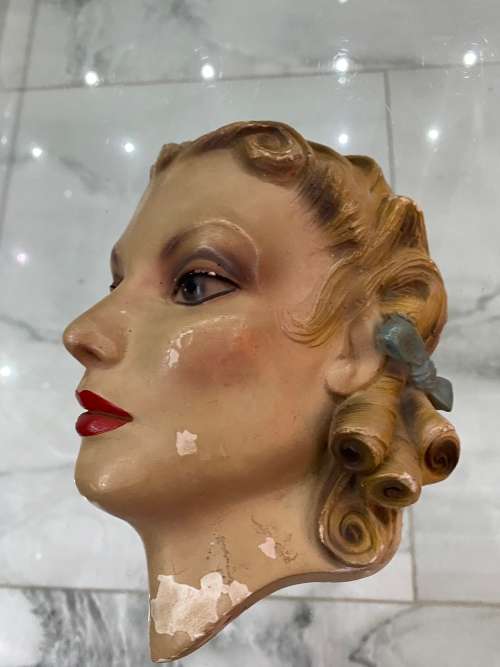 Vintage plaster face