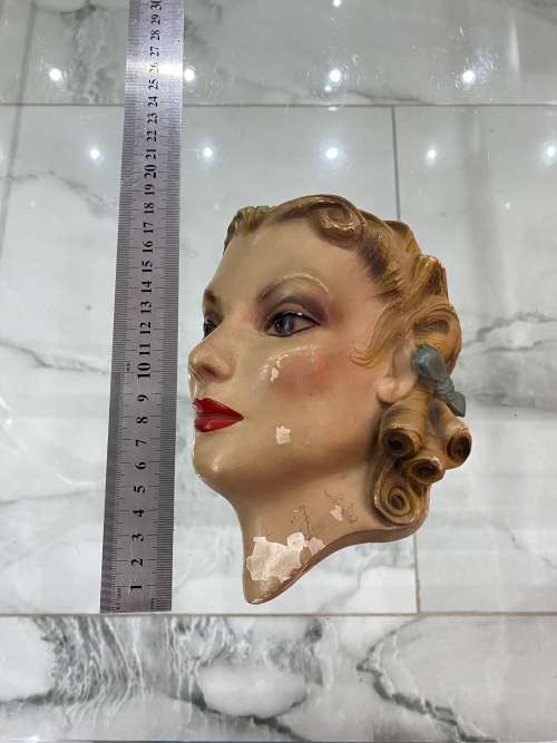 Vintage plaster face