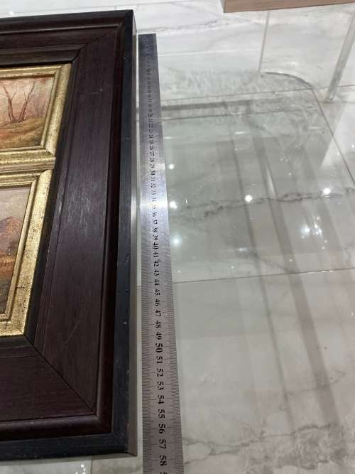 Two beautiful June Tucket oil paintings bid for both size 42x 57 cm