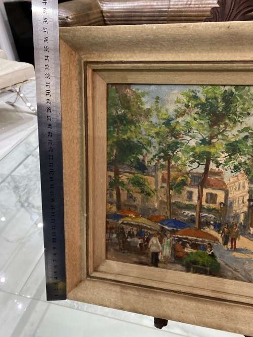 Charles Blondin 1913-1991 ORIGINAL OIL ON CANVAS PAIN SIGNED  SIZE 45CM X 37CM