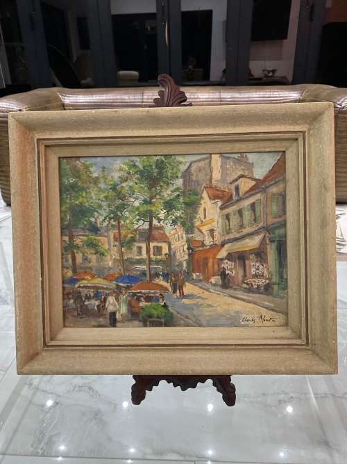 Charles Blondin 1913-1991 ORIGINAL OIL ON CANVAS PAIN SIGNED  SIZE 45CM X 37CM