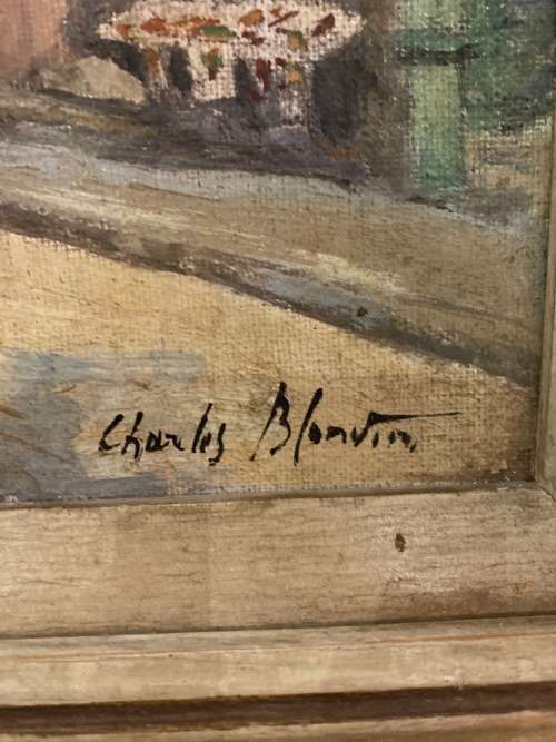 Charles Blondin 1913-1991 ORIGINAL OIL ON CANVAS PAIN SIGNED  SIZE 45CM X 37CM