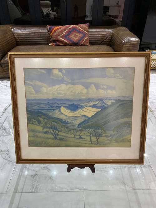 BEAUTIFUL VINTAGE PIERNEEF PRINT 73CM X 63CM !!!
