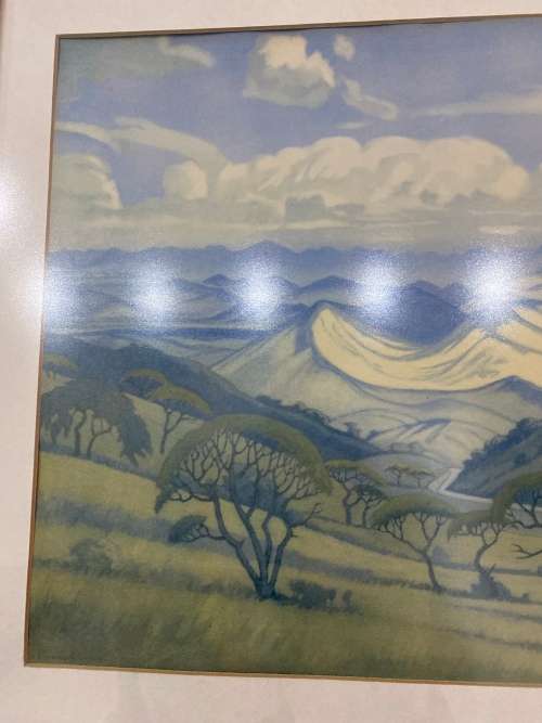 BEAUTIFUL VINTAGE PIERNEEF PRINT 73CM X 63CM !!!