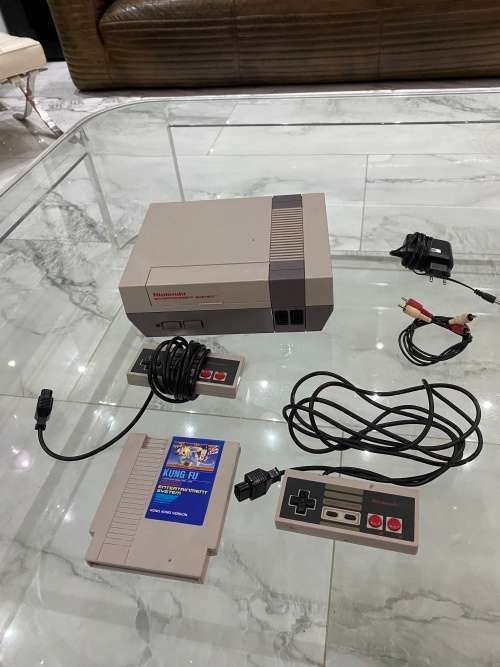 RARE NINTENDO NES CONSOLE COMPLETE WORKING WITH KUNG FU GAME COMPLETE WORKING!!!!