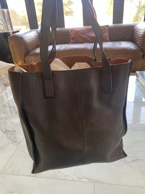 Large county road leather bag !!!
