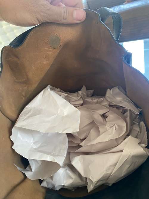 Large county road leather bag !!!