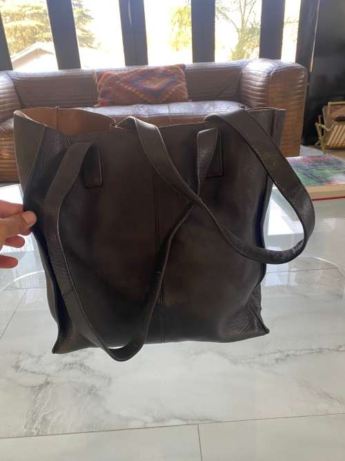 Large county road leather bag !!!