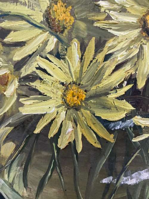 Katie Vermeulen oil on board painting signed size 37CM X  43CM !!!