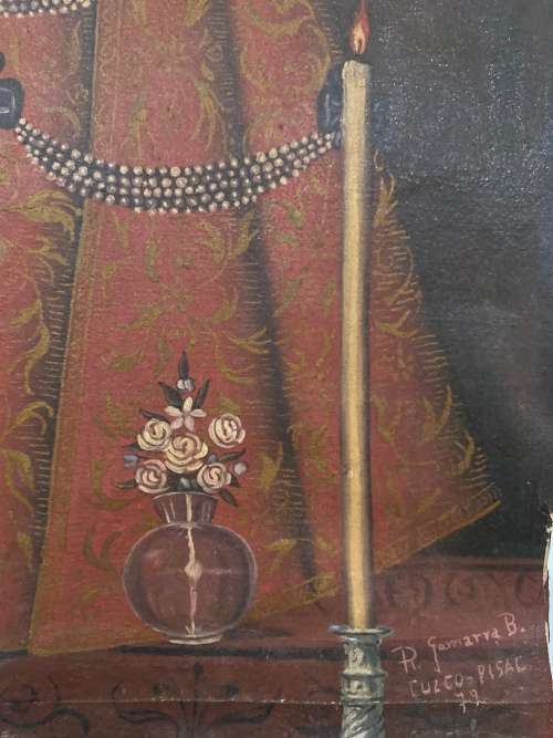 Oil Paintings signed and dated size 50CM x 39CM has damages !!!