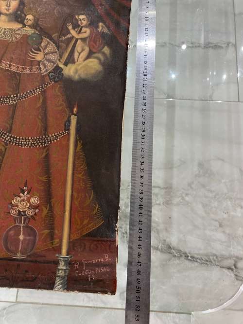 Oil Paintings signed and dated size 50CM x 39CM has damages !!!