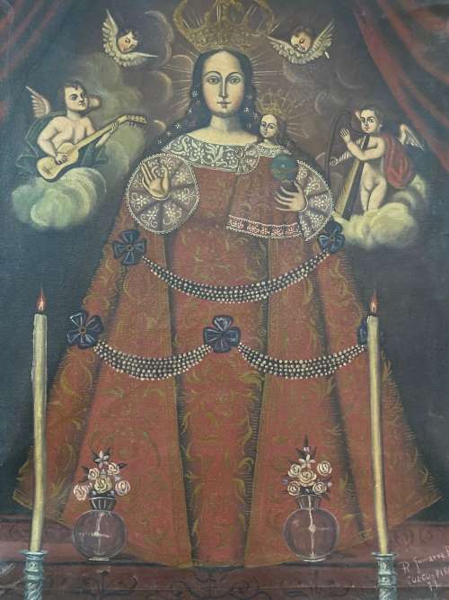 Oil Paintings signed and dated size 50CM x 39CM has damages !!!