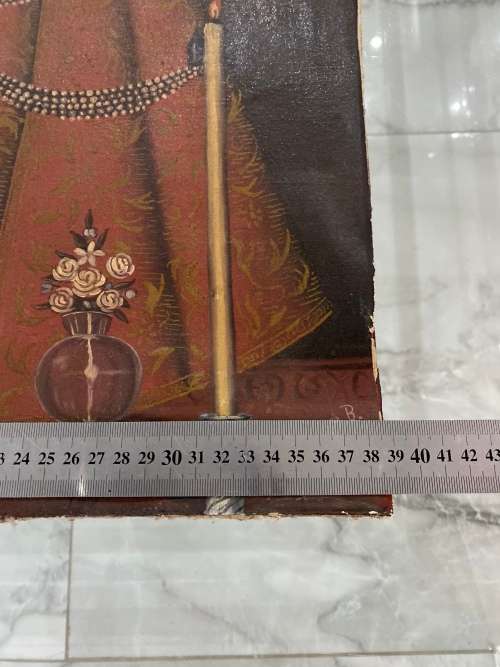 Oil Paintings signed and dated size 50CM x 39CM has damages !!!