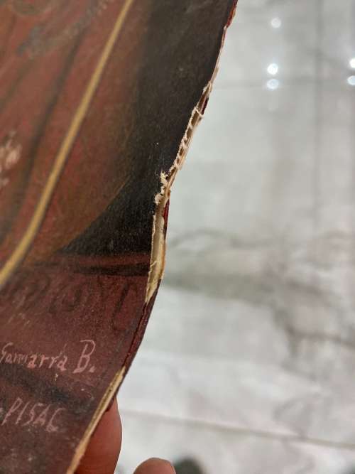 Oil Paintings signed and dated size 50CM x 39CM has damages !!!