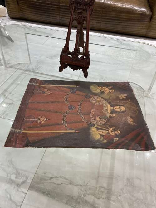 Oil Paintings signed and dated size 50CM x 39CM has damages !!!