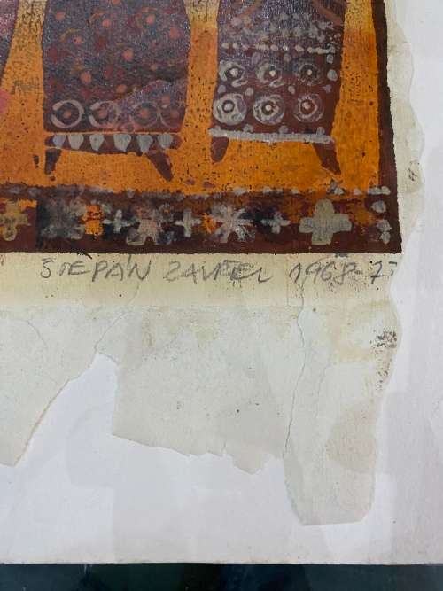 STEPAN ZAVREL (1932 - 1999) FAMOUS CZECH ARTIST - ORIGINAL NUMBERED HAND PAINTED LITHOGRAPH!!