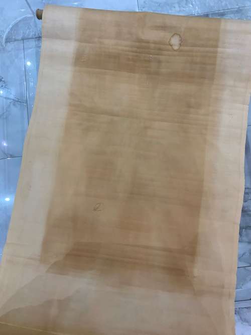 RARE VINTAGE HIGHLY DETAILED AND COLLECTABLE MASSIVE SCROLL OVER 1,5 METERS TALL SIGNED !!!!