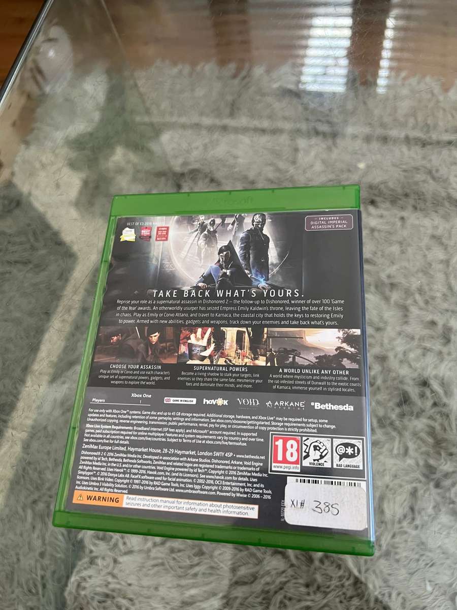XBOX ONE DISHONORED 2