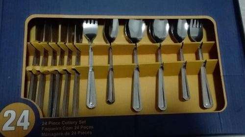 24 PIECE CUTTLERY SET *** STAINLESS STEEL