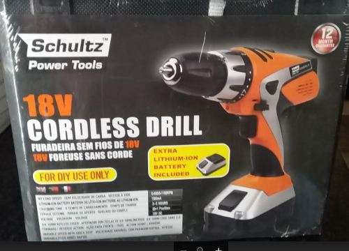 18 V CORDLESS DRILL WITH LITHIUM BATTERY!!! IN CARRY CASE
