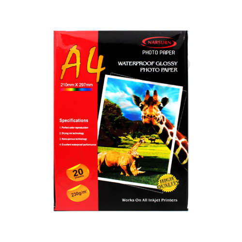A4 WATERPROOF LOSSY PHOTO PAPER