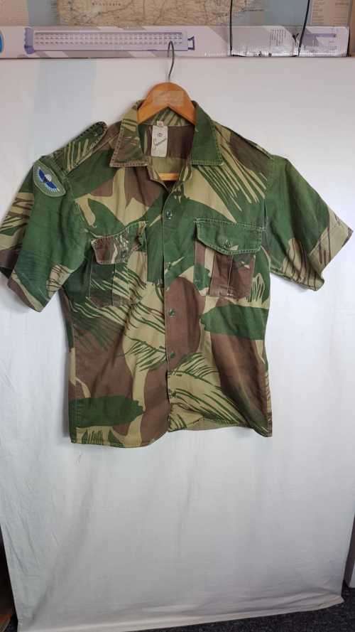 Rhodesian Camo with SAS Wings shortsleeve shirt.