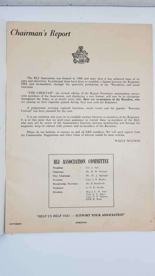 Rhodesian RLI CHEETA Magazines x 2.