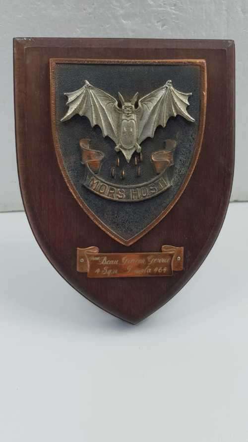 SAAF Plaque. 4 Squadron Impala 464.