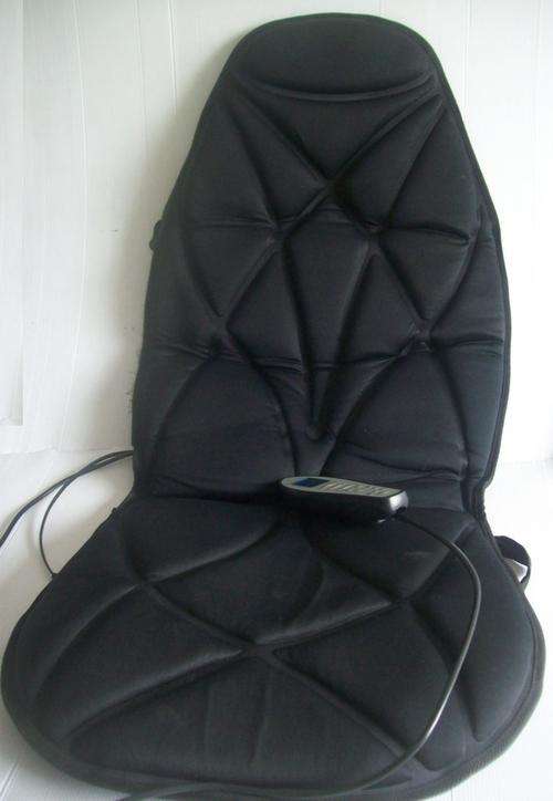 Brookstone 5 Zone Multi-Speed Heated Massage Chair Car Pad Cushion
