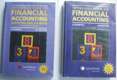 Introduction To Financial Accounting - Set of Books With CD. 5th Edition