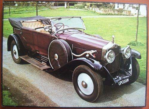 Plaque of a Vintage Car