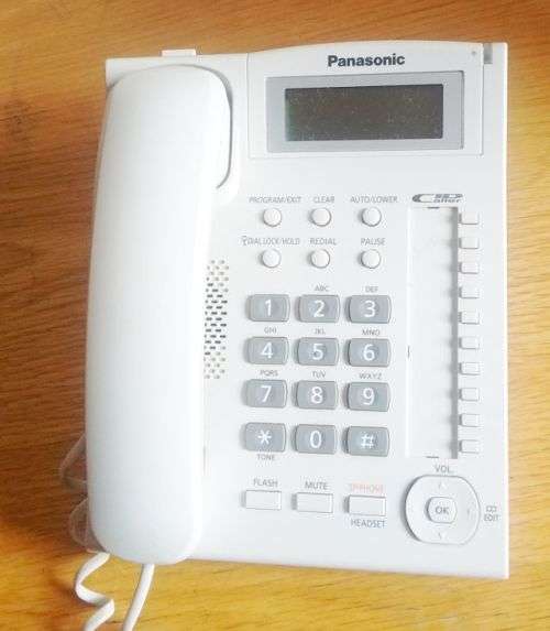 Panasonic Corded Phone. Model KX-TS880SA. Supports Call ID and Headphone