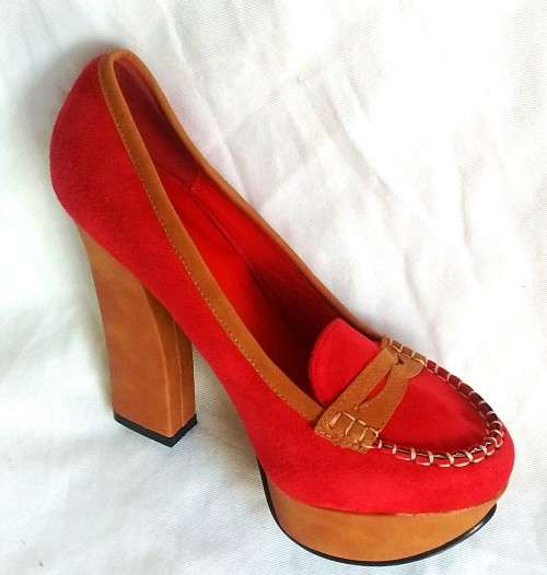 Elegant, High Heels Suede Shoes Sizes 5