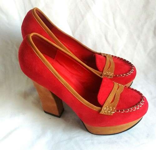 Elegant, High Heels Suede Shoes Sizes 5