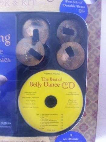Belly Dancing Book & Kit with Best of Belly Dancing CD and Brass Zills Spiral-bound -  by Sherri