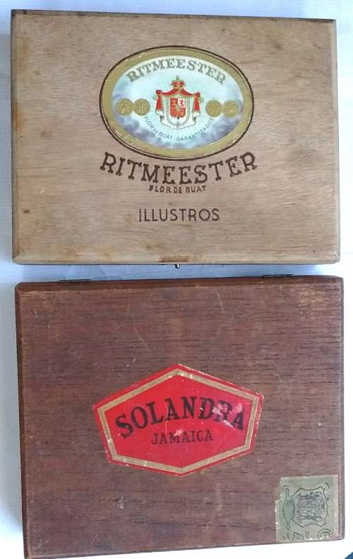 Old Cigar boxes - woden
