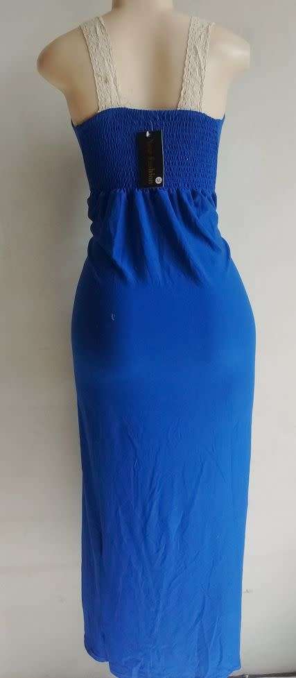 Long Blue Maxi Dress. Size Large